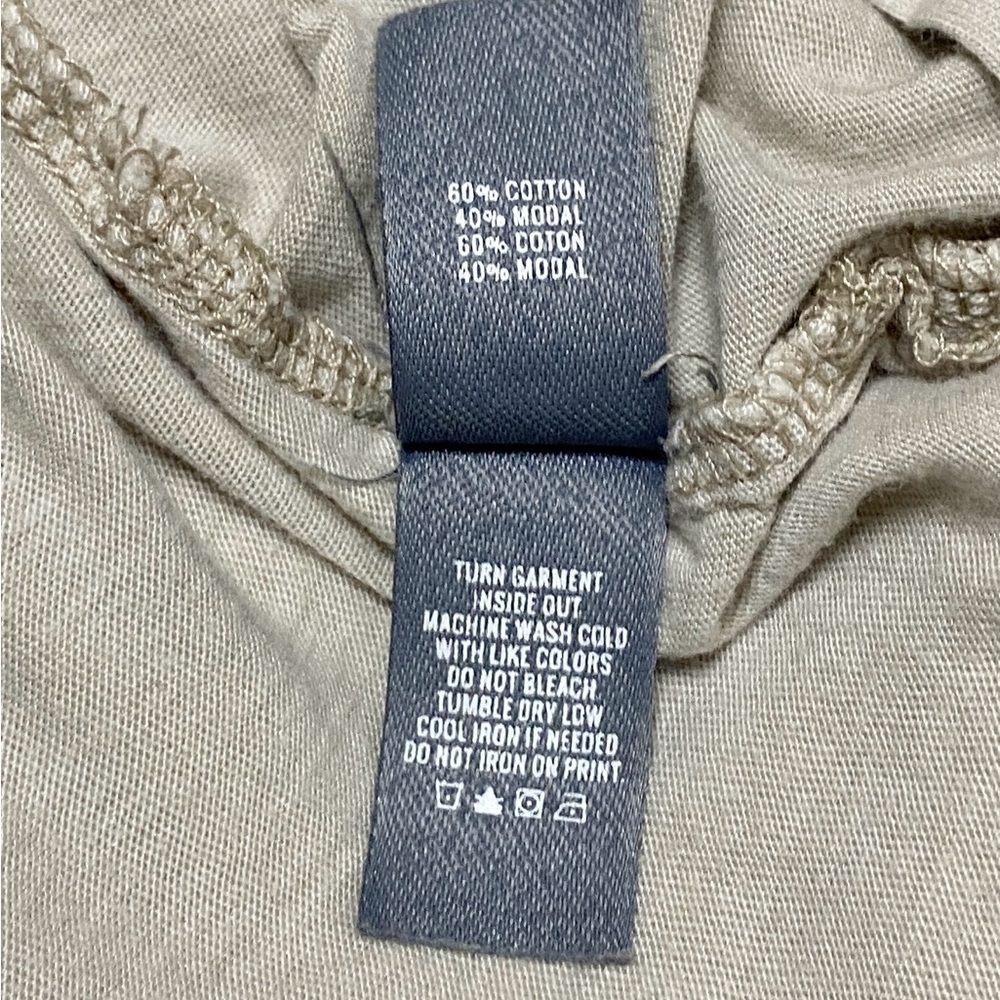Aerie Women’s Beige Distressed ‘Castaway’ Graphic Tank Top Size Extra Small - Picture 5 of 7
